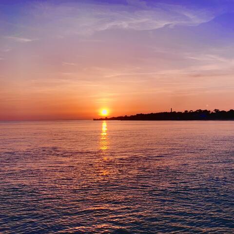 Calm sunset