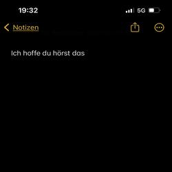 ich hoffe du hörst das