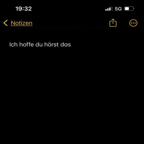 ich hoffe du hörst das