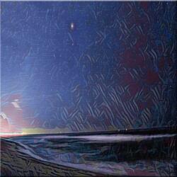 Celestial Ambience above the Ocean