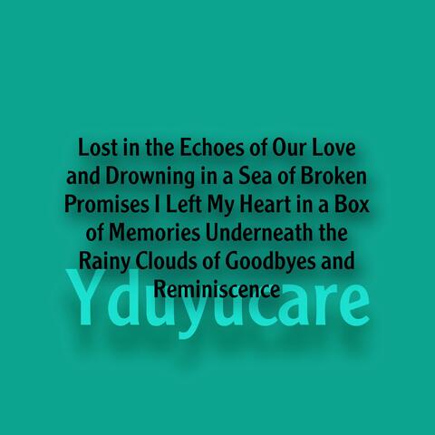 Lost in the Echoes of Our Love and Drowning in a Sea of Broken Promises I Left My Heart in a Box of Memories Underneath the Rainy Clouds of Goodbyes and Reminiscence