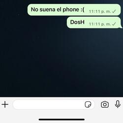 NO SUENA EL PHONE