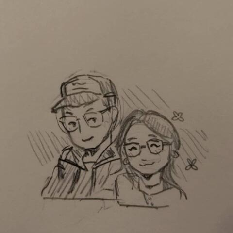 with u