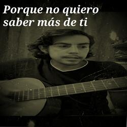 Porque no quiero saber más de ti