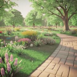 Blauer Himmel grauer Pflasterstein