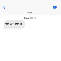SO WE DO IT