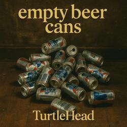 Empty beer cans