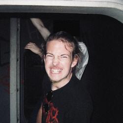 I fell down the stairs cause i was looking at a picture of you and i missed a step