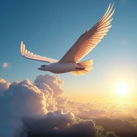 High above the clouds