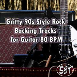 A Major - Gritty 90s Style Rock Backing Track for Guitar