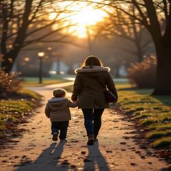 Maman debout