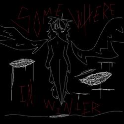 distorted red splatters