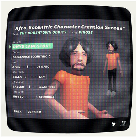 Afro-Eccentric Character Creation Screen
