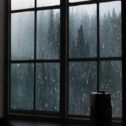 Relajante Sonido De Lluvia En Ventana