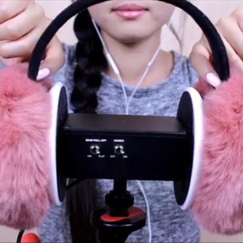 ASMR ~ Fluffy Ears ~ Gentle Stroking, Combing, Touching