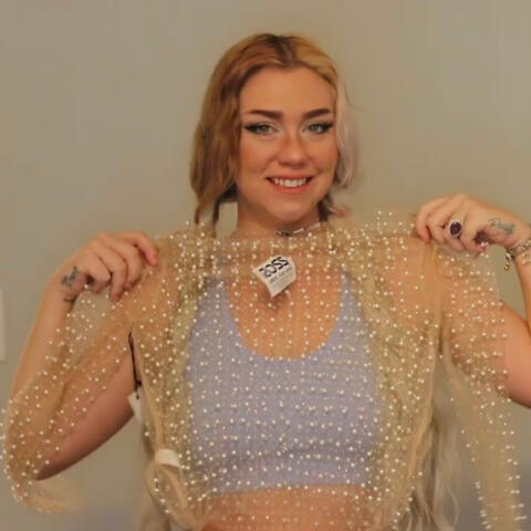 ASMR Try On Transparent Tops With Me