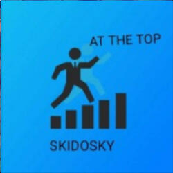 At the top
