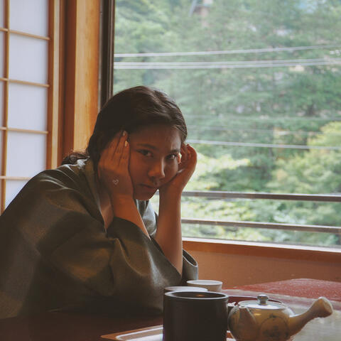 Amber light through your window