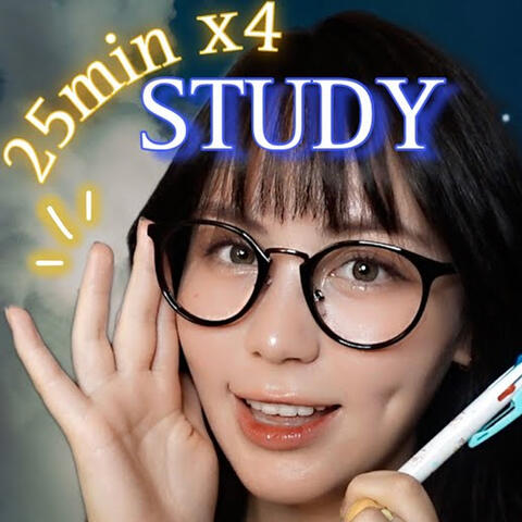 The Best Study With Me ASMR - Pomodoro Timer, Layered ASMR Triggers & Breaks & Brown Noise for focus