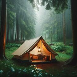 Relaxing Rain Noise in a Tent 15