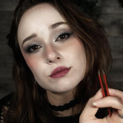 Plucking Eyebrows, Drawing on Face