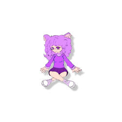 purple cat alien