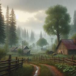 Rain in the Field 2