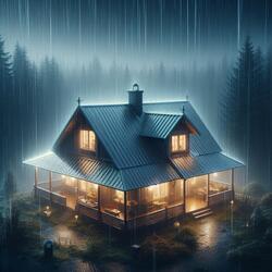 Heavy Rain on Metal Roof 5