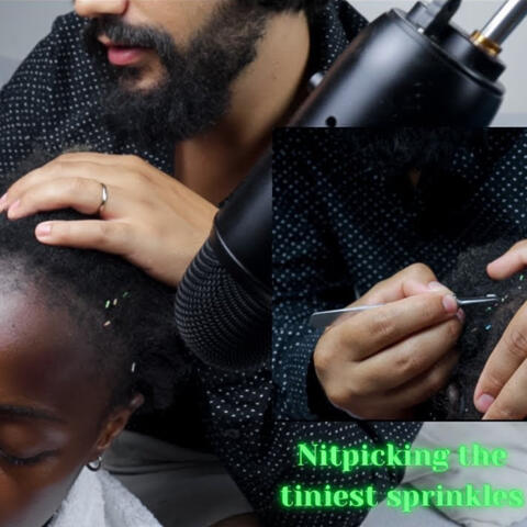 ASMR Husband Nitpicking THINGS from her scalp