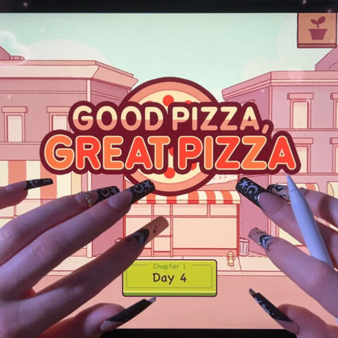 ASMR Let’s Play Pizza Maker! Close Up Whispers and Mouth Sounds, Long Nails Tapping on iPad