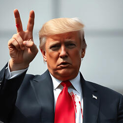 Shot Twice But Still Had His Two Middle Fingers Up in the Air