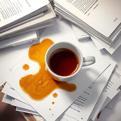 Spilled Coffee On a Monday Morning