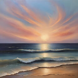 Melancholy Ocean Reflection