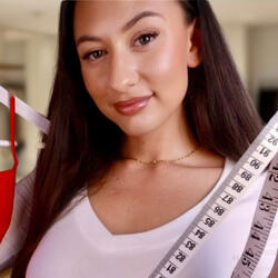 A multicolored bold-print bikini