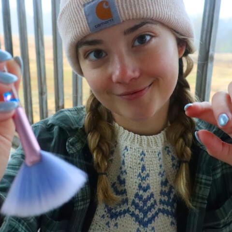ASMR Brushing Your Face in the Rain