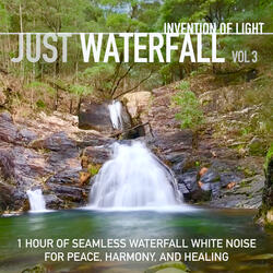 Natural White Noise of the Forest Waterfall