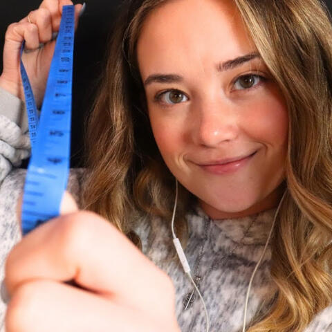 ASMR Measuring Your Face Semi Unintelligible!