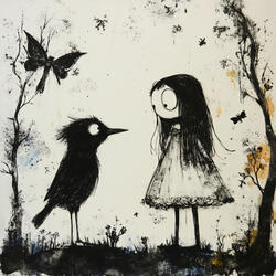 one for sorrow two for joy