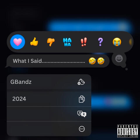 What I Said