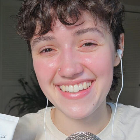 ASMR Get Ready With Me (gentle skincare routine, binaural whisper, hair & nail care)