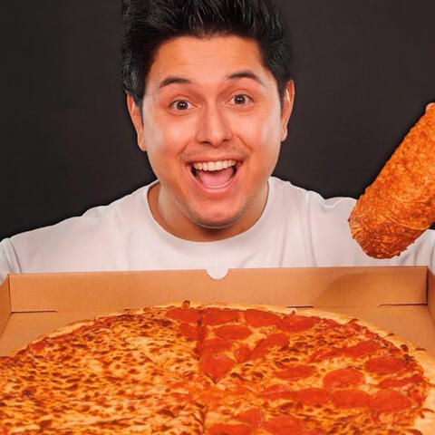 ASMR Mukbang - COSTCO Chicken Bake, Cheese & Pepperoni Pizza, Chocolate Chip Cookie