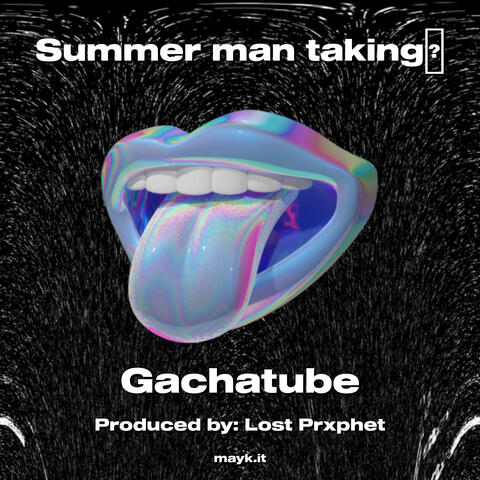 Summer man taking