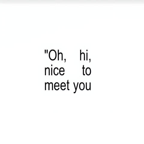 Nice To Meet You