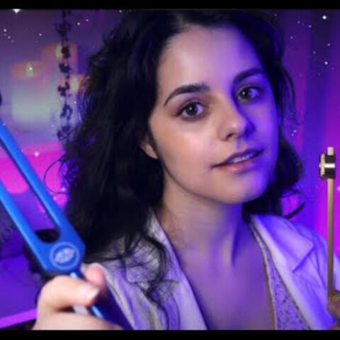 ASMR Eyes Closed Instructions to SLEEP (but it's an Ear Exam) Left or Right Tests