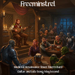 Medieval Renaissance Town Tavern Bard Guitar and Lute Song, May Second