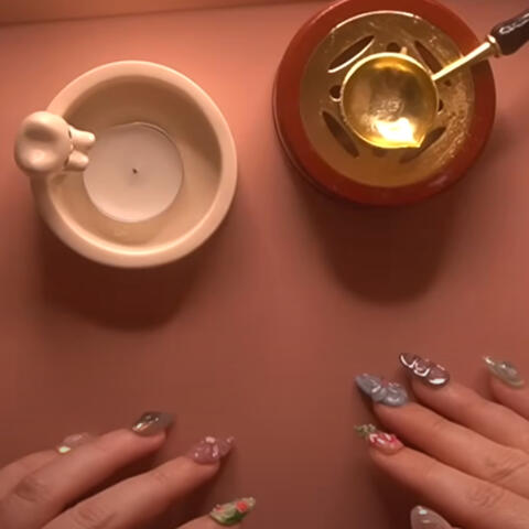 Satisfying ASMR - Melting & Stamping Wax