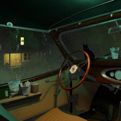Relax by the Detective on a Stakeout | Car in Rain ASMR Ambience