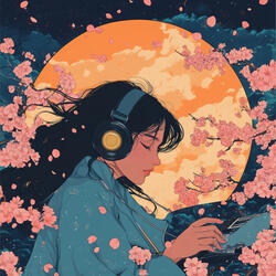Tangerine Skies Over Coffee-Stained Notebooks
