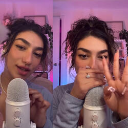 Soft Face Brushing & Giving You Finger Kisses