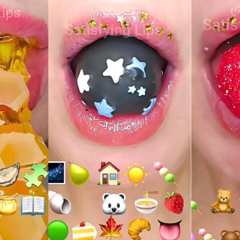 30 Minutes EMOJI FOOD CHALLENGE Satisfying ASMR